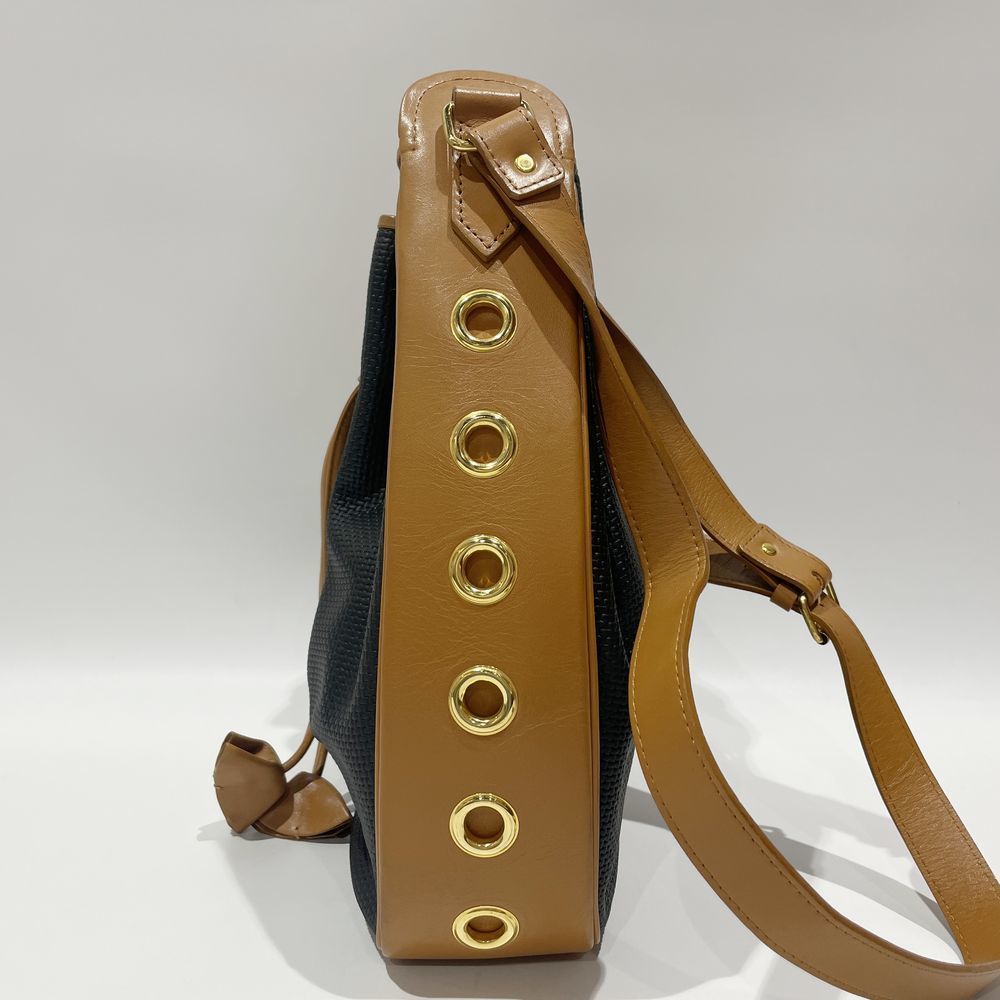 Prada Drawstring Vitello Dino Bucket 2way Shoulde… - image 3